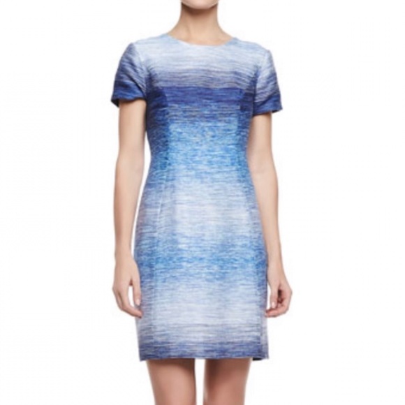 Shoshanna Dresses & Skirts - Shoshanna Sima Ombré Blue Sheath Dress Size 4